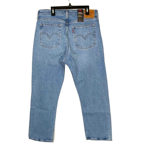 LEVI'S WEDGIE Straight Fit High Rise Cropped JEANS SIZE 31 NWT - Picture 7 of 15